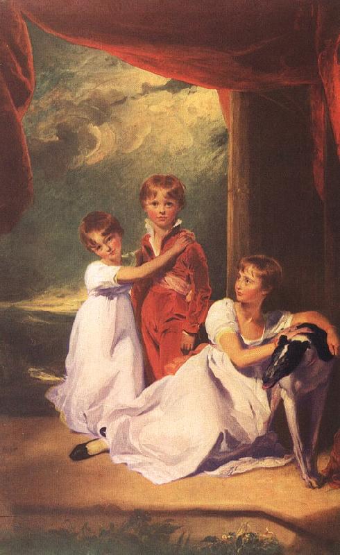  Sir Thomas Lawrence The Fluyder Children Sweden oil painting art